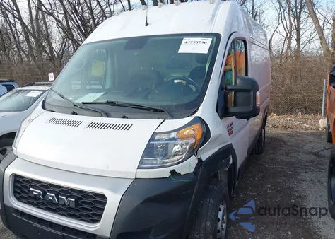 2021 Ram Promaster 1500 High Roof 136 Wb z USA, uszkodzony, nr VIN 3C6LRVBG5ME575970